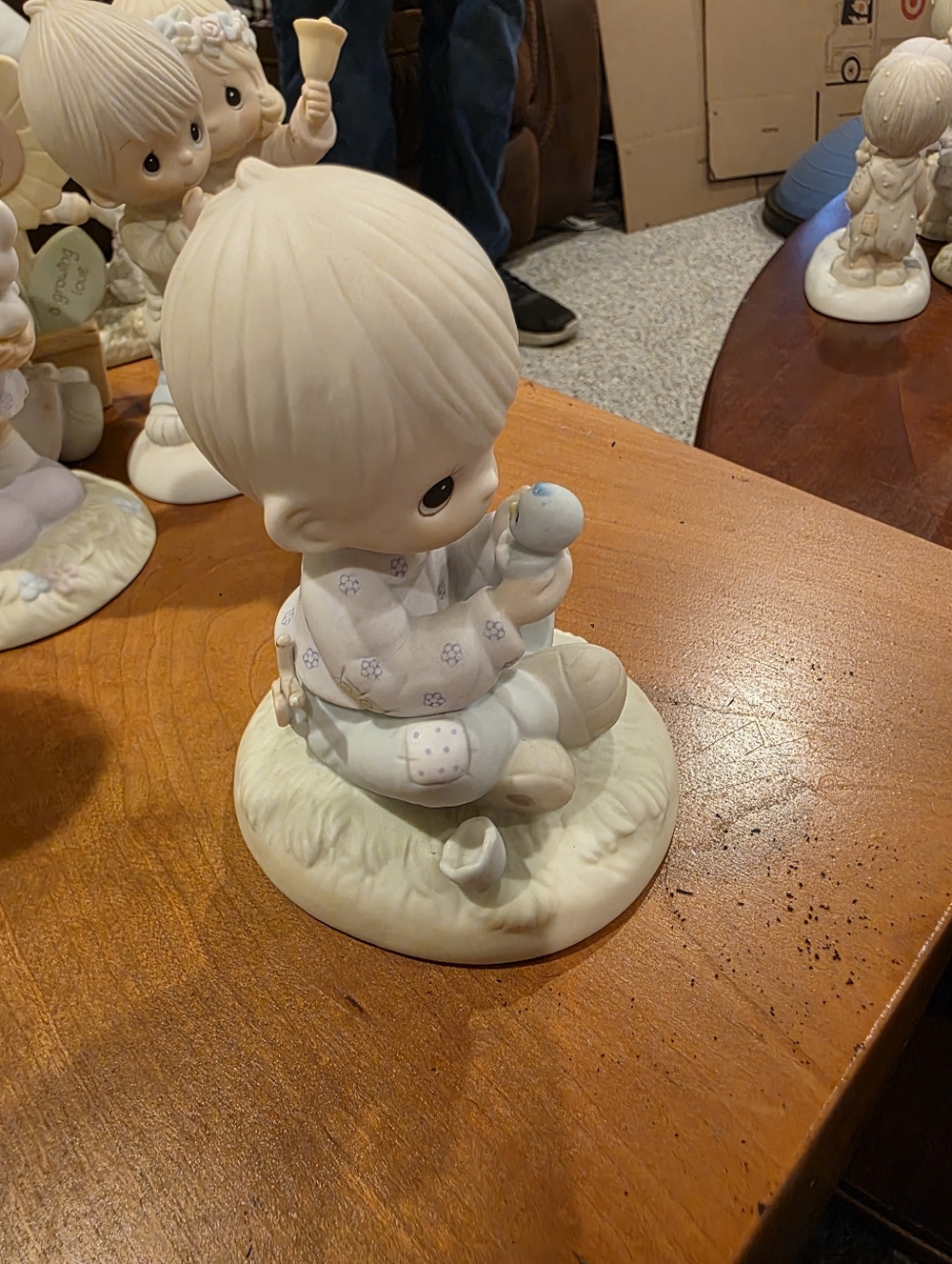 Precious Moments Boy Figurine "I Believe In Miracles"  Mint Condition, NO BOX